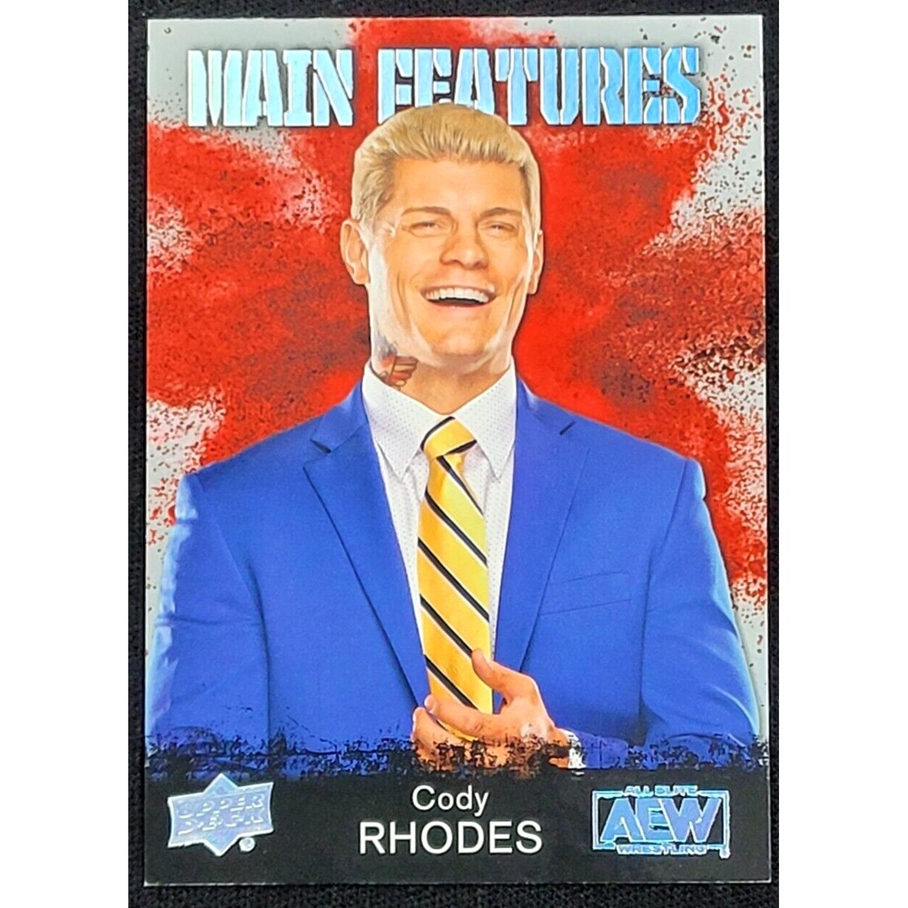 2021 UPPER DECK AEW CODY RHODES MAIN FEATURES SILVER